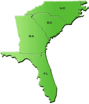 Map of eastern states