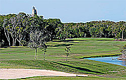 A golf green at Bald Head Island Club